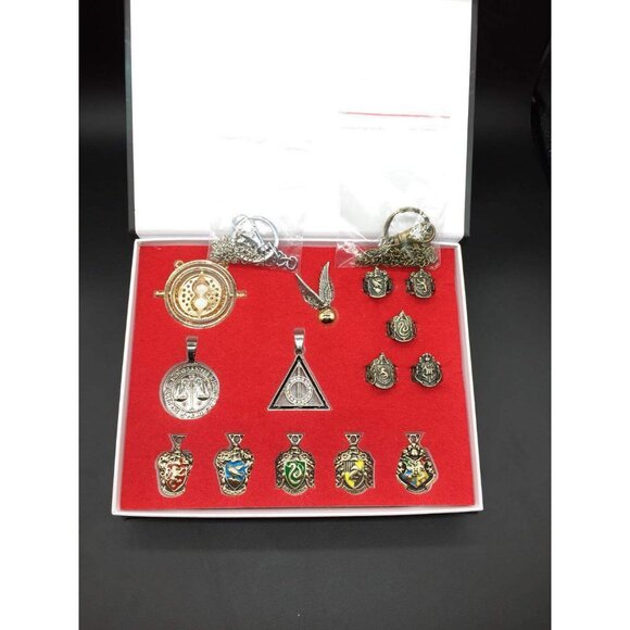 14 Pcs Harry Potter Wand Magical Wands Rings Necklace Decorate Gift Cosplay Game - Picture 4 of 6